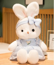 うさぎ ぬいぐるみ ウサギ」に該当するブルー・ネイビー/青色系の