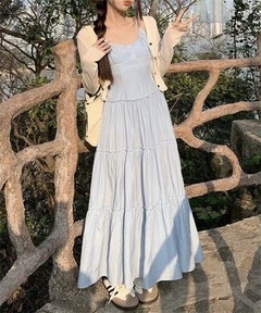 セール】アソート柄パッチワークロングキャミワンピース（ワンピース