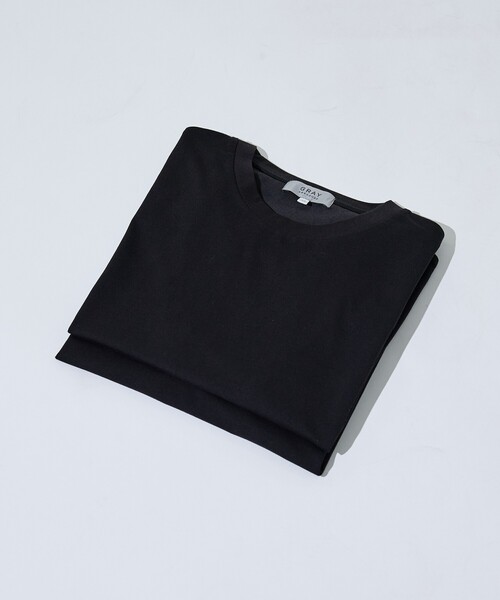 ABAHOUSE GRAY(アバハウスグレイ)の「【SMART CLOSET/2枚セット】接触冷感 シルケット天竺 クルーネック パックTシャツ / WEB限定(Tシャツ/カットソー・メンズ・ホワイト/その他/ブラック・44/46/48/50)」の11枚目の写真