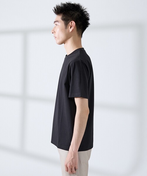 ABAHOUSE GRAY(アバハウスグレイ)の「【SMART CLOSET/2枚セット】接触冷感 シルケット天竺 クルーネック パックTシャツ / WEB限定(Tシャツ/カットソー・メンズ・ホワイト/その他/ブラック・44/46/48/50)」の13枚目の写真