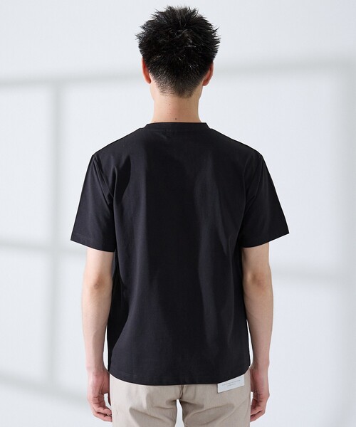 ABAHOUSE GRAY(アバハウスグレイ)の「【SMART CLOSET/2枚セット】接触冷感 シルケット天竺 クルーネック パックTシャツ / WEB限定(Tシャツ/カットソー・メンズ・ホワイト/その他/ブラック・44/46/48/50)」の14枚目の写真