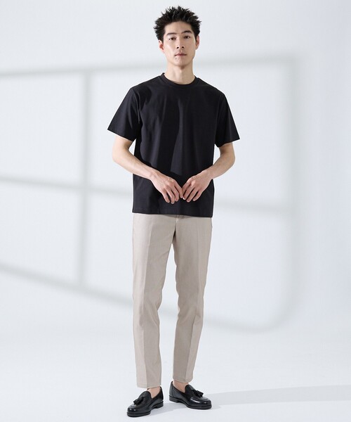 ABAHOUSE GRAY(アバハウスグレイ)の「【SMART CLOSET/2枚セット】接触冷感 シルケット天竺 クルーネック パックTシャツ / WEB限定(Tシャツ/カットソー・メンズ・ホワイト/その他/ブラック・44/46/48/50)」の17枚目の写真
