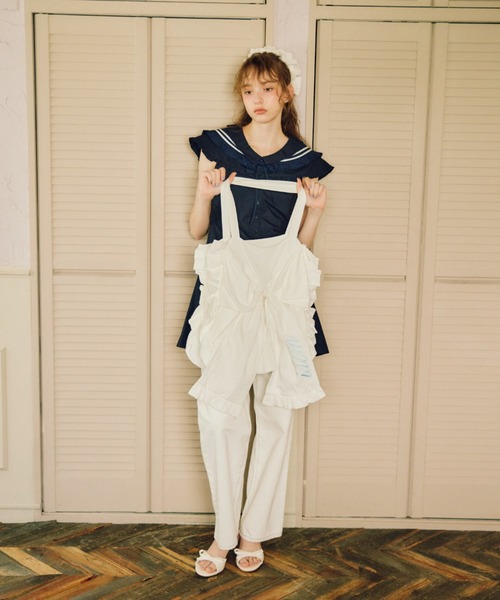idem(イデム)の「big ribbon frill tote bag / リボンバッグ(トートバッグ・レディース・ホワイト・FREE)」の11枚目の写真