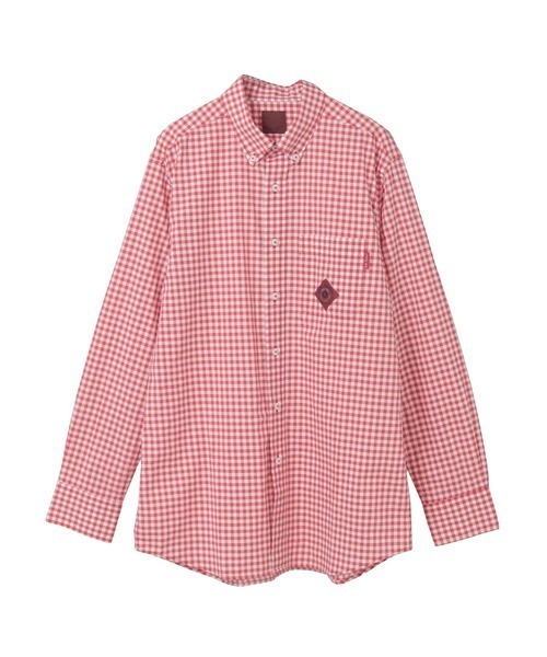 KARL HELMUT(カールヘルム)の「ギンガムチェックシャツブラウス(シャツ/ブラウス・メンズ・ピンク/レッド・LARGE)」の1枚目の写真