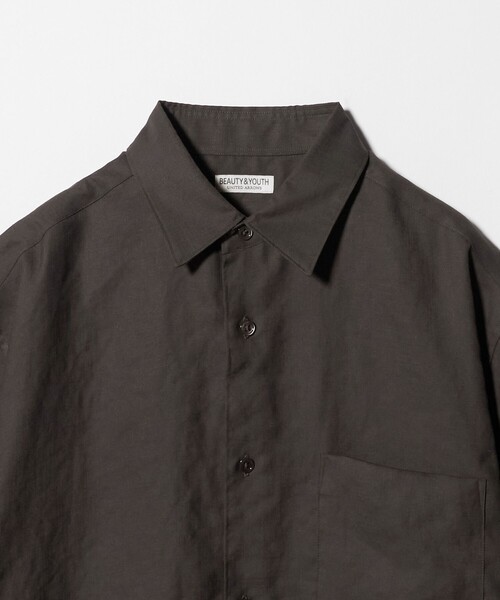 BEAUTY&YOUTH UNITED ARROWS(ビューティーアンドユースユナイテッドアローズ)の「ライト リネンタッチ レギュラーカラー シャツ FORM型(シャツ/ブラウス・メンズ・ホワイト/ダークグレー/コバルトブルー・XL/L/M/S)」の16枚目の写真