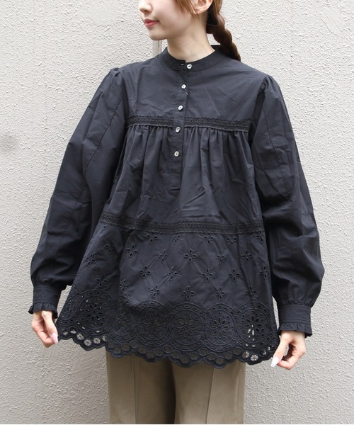 THE SHINZONE（ザ　シンゾーン）の「THE SHINZONE/シンゾーン　チャーチブラウス　CHURCH BLOUSE　26AMSBL06（シャツ/ブラウス・レディース・ブラック/ホワイト・36）」の22枚目の写真