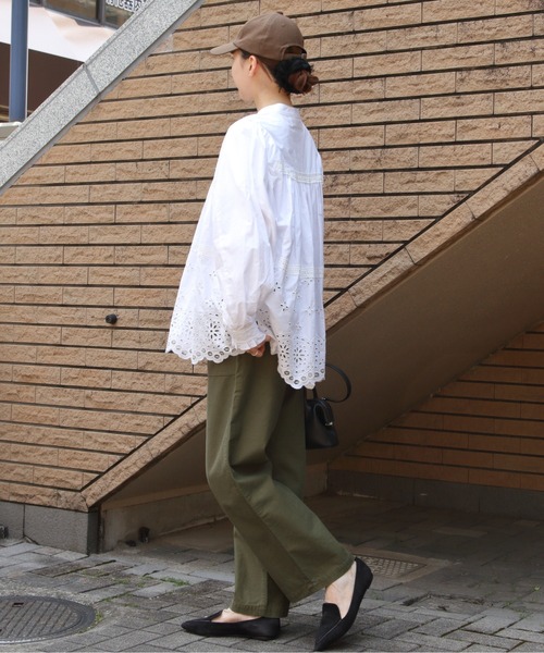 THE SHINZONE（ザ　シンゾーン）の「THE SHINZONE/シンゾーン　チャーチブラウス　CHURCH BLOUSE　26AMSBL06（シャツ/ブラウス・レディース・ブラック/ホワイト・36）」の13枚目の写真