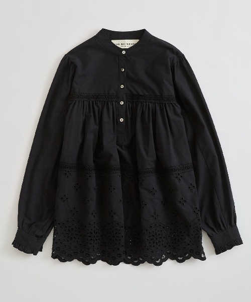 THE SHINZONE（ザ　シンゾーン）の「THE SHINZONE/シンゾーン　チャーチブラウス　CHURCH BLOUSE　26AMSBL06（シャツ/ブラウス・レディース・ブラック/ホワイト・36）」の4枚目の写真