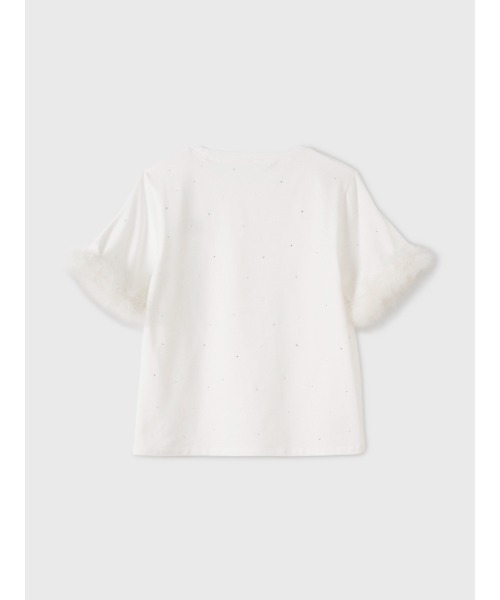 EIMY ISTOIRE(エイミーイストワール)の「FEATHER TEE(Tシャツ/カットソー・レディース・ライトピンク/ホワイト/ブラック・F)」の15枚目の写真