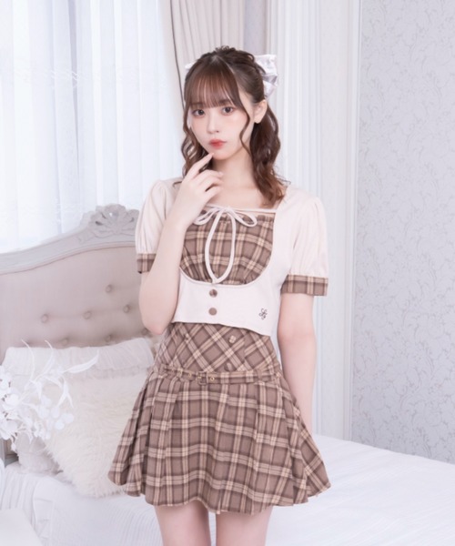 LAFARY（ラファリー）の「ドーリープリーツスカパン（スカート・レディース・ブラック/ブラウン/ブルー・FREE）」の9枚目の写真
