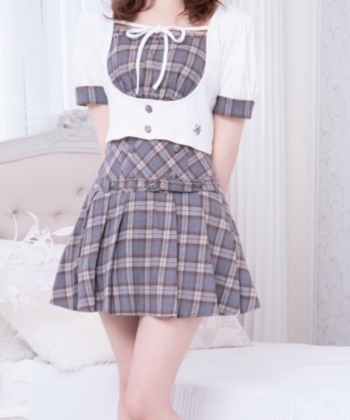 LAFARY（ラファリー）の「ドーリープリーツスカパン（スカート・レディース・ブラック/ブラウン/ブルー・FREE）」の11枚目の写真