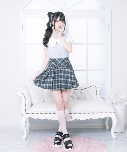 LAFARY（ラファリー）の「ドーリープリーツスカパン（スカート・レディース・ブラック/ブラウン/ブルー・FREE）」の19枚目の写真