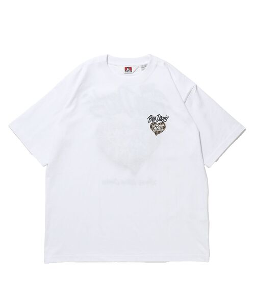 BEN DAVIS(ベンデイビス)の「【BEN DAVIS(ベンデイビス)】 HEART CHENILLE 2 TEE / Tシャツ 半袖 クルーネック 刺繍 ワンポイント ユニセックス オーバーサイズ(Tシャツ/カットソー・メンズ・ピンク/ホワイト/ブラック・MEDIUM/LARGE/X-LARGE)」の11枚目の写真