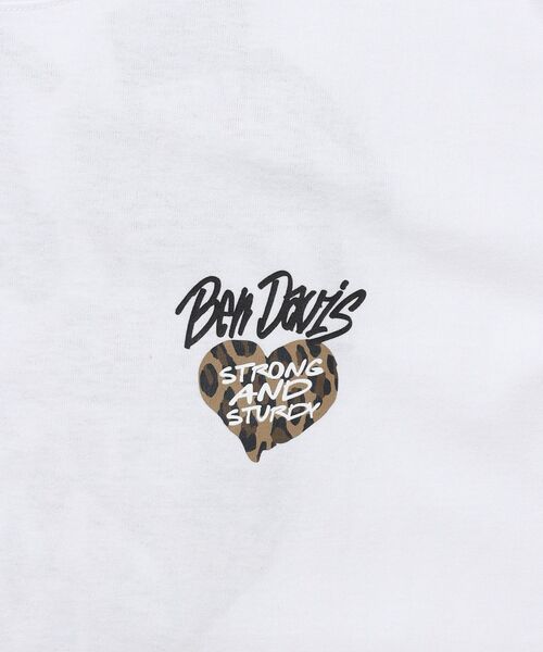 BEN DAVIS(ベンデイビス)の「【BEN DAVIS(ベンデイビス)】 HEART CHENILLE 2 TEE / Tシャツ 半袖 クルーネック 刺繍 ワンポイント ユニセックス オーバーサイズ(Tシャツ/カットソー・メンズ・ピンク/ホワイト/ブラック・MEDIUM/LARGE/X-LARGE)」の9枚目の写真