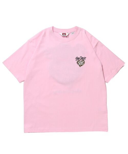 BEN DAVIS(ベンデイビス)の「【BEN DAVIS(ベンデイビス)】 HEART CHENILLE 2 TEE / Tシャツ 半袖 クルーネック 刺繍 ワンポイント ユニセックス オーバーサイズ(Tシャツ/カットソー・メンズ・ピンク/ホワイト/ブラック・MEDIUM/LARGE/X-LARGE)」の7枚目の写真