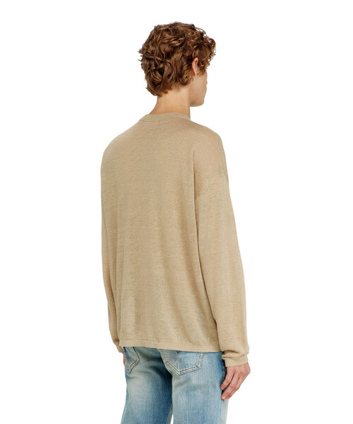 DIESEL(ディーゼル)の「メンズ プルオーバーニット K-ARMINS(ニット/セーター・メンズ・ベージュ系その他・SMALL/MEDIUM/X-SMALL/LARGE)」の4枚目の写真