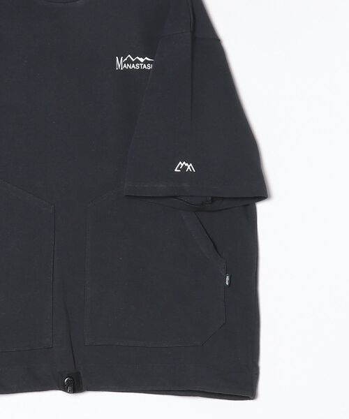 CMF OUTDOOR GARMENT(シーエムエフアウトドアガーメント)の「CMF OUTDOOR GARMENT×MANASTASH/シーエムエフアウトドアガーメント×マナスタッシュ 2 POCKET SLOW DRY TEE(Tシャツ/カットソー・メンズ・ブラック/キナリ・L/M/XL)」の8枚目の写真