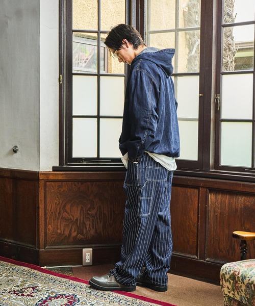 niko and...（ニコアンド）の「Denim Anorak Hoodie[niko and ...JEANS]（パーカー・メンズ・ブラック/インディゴブルー・MEDIUM/LARGE）」の10枚目の写真