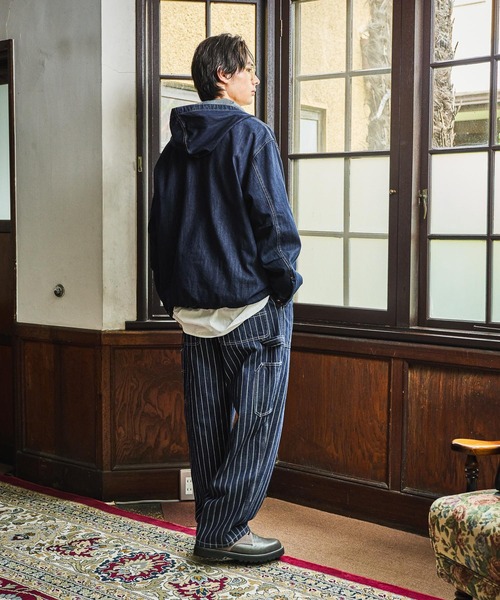 niko and...（ニコアンド）の「Denim Anorak Hoodie[niko and ...JEANS]（パーカー・メンズ・ブラック/インディゴブルー・MEDIUM/LARGE）」の11枚目の写真