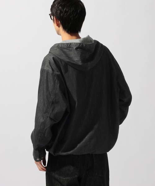 niko and...（ニコアンド）の「Denim Anorak Hoodie[niko and ...JEANS]（パーカー・メンズ・ブラック/インディゴブルー・MEDIUM/LARGE）」の19枚目の写真