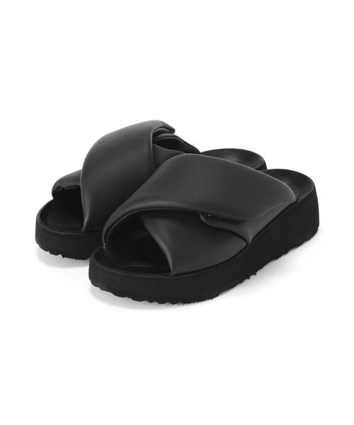 BIRKENSTOCK(ビルケンシュトック)の「【BIRKENSTOCK/ビルケンシュトック】Theda Cross Strap(サンダル・レディース・ブラック・38/37)」の1枚目の写真