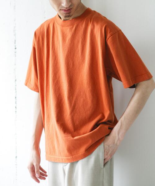 URBAN RESEARCH DOORS(アーバンリサーチドアーズ)の「MADE IN USA ガーメントダイ Tシャツ(Tシャツ/カットソー・メンズ・グリーン/ブルー/オレンジ/ブラック/ホワイト・MEDIUM/LARGE)」の5枚目の写真