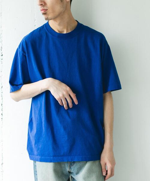 URBAN RESEARCH DOORS(アーバンリサーチドアーズ)の「MADE IN USA ガーメントダイ Tシャツ(Tシャツ/カットソー・メンズ・グリーン/ブルー/オレンジ/ブラック/ホワイト・MEDIUM/LARGE)」の4枚目の写真
