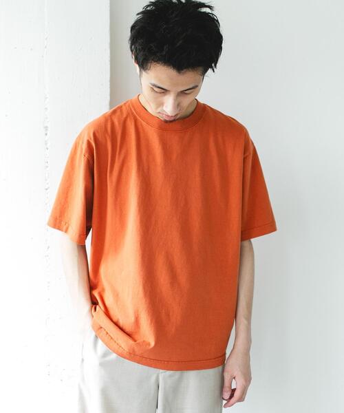 URBAN RESEARCH DOORS(アーバンリサーチドアーズ)の「MADE IN USA ガーメントダイ Tシャツ(Tシャツ/カットソー・メンズ・グリーン/ブルー/オレンジ/ブラック/ホワイト・MEDIUM/LARGE)」の10枚目の写真