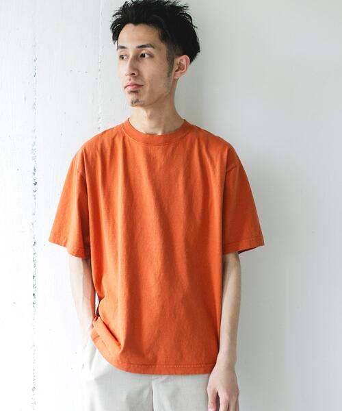 URBAN RESEARCH DOORS(アーバンリサーチドアーズ)の「MADE IN USA ガーメントダイ Tシャツ(Tシャツ/カットソー・メンズ・グリーン/ブルー/オレンジ/ブラック/ホワイト・MEDIUM/LARGE)」の11枚目の写真