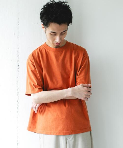 URBAN RESEARCH DOORS(アーバンリサーチドアーズ)の「MADE IN USA ガーメントダイ Tシャツ(Tシャツ/カットソー・メンズ・グリーン/ブルー/オレンジ/ブラック/ホワイト・MEDIUM/LARGE)」の12枚目の写真