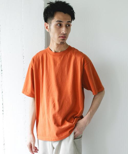 URBAN RESEARCH DOORS(アーバンリサーチドアーズ)の「MADE IN USA ガーメントダイ Tシャツ(Tシャツ/カットソー・メンズ・グリーン/ブルー/オレンジ/ブラック/ホワイト・MEDIUM/LARGE)」の13枚目の写真