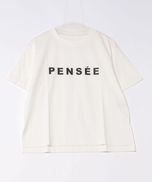 each(イーチ)の「【UVカット・接触冷感・汗染み防止】サイドスリットロゴTシャツ(Tシャツ/カットソー・レディース・ホワイト/ブラック・FREE)」の21枚目の写真