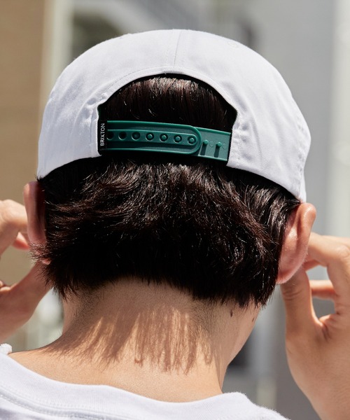 BRIXTON(ブリクストン)の「BRIXTON/ブリクストン GALLATIN MP SNAPBACK フロント刺繍 配色 ツートン バイカラー 5パネル スナップバック 吸湿 メンズ レディース 2026年 夏 夏服(キャップ・メンズ・ホワイト/ブラック・FREE)」の6枚目の写真