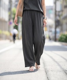 裾カットできる綿100イージーパンツ