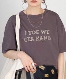 A.N.L フレームロゴ半袖Tシャツ