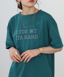 A.N.L フレームロゴ半袖Tシャツ