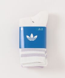 adidas | ADIDAS ウェア アディダス W 3ST GLT CREW SOCKS 3P ソックス KR4217 WHT/ICELAV(ソックス/靴下)