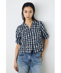 AZUL by moussy | チェックシャーリング半袖シャツ(シャツ/ブラウス)