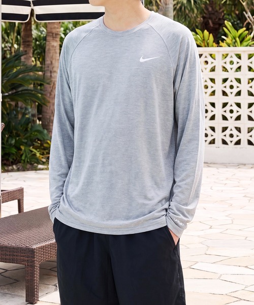 NIKE(ナイキ)の「【NIKE】ナイキ ヘザーロングスリーブTee ラッシュガード UVカット(Tシャツ/カットソー・メンズ・ブラック/グレー・XL/M/L)」の15枚目の写真