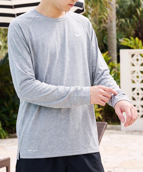 NIKE(ナイキ)の「【NIKE】ナイキ ヘザーロングスリーブTee ラッシュガード UVカット(Tシャツ/カットソー・メンズ・ブラック/グレー・XL/M/L)」の17枚目の写真