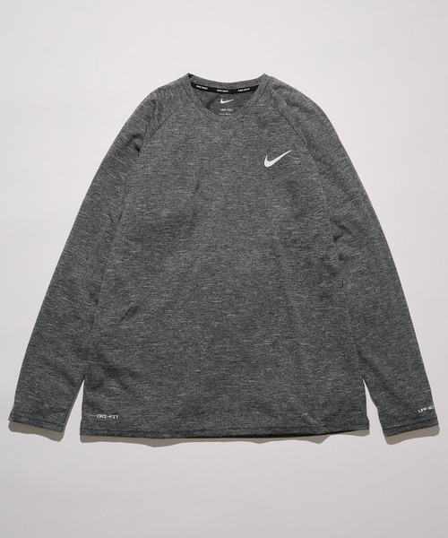 NIKE(ナイキ)の「【NIKE】ナイキ ヘザーロングスリーブTee ラッシュガード UVカット(Tシャツ/カットソー・メンズ・ブラック/グレー・XL/M/L)」の7枚目の写真