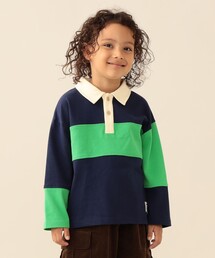 BEAMS mini | 【WEB限定】ラガーシャツ 2026FW(90~140cm)プチプラ キッズ服 人気 通園 通学(Tシャツ/カットソー)