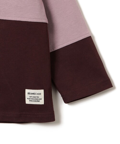 BEAMS mini（ビームスミニ）の「【WEB限定】ラガーシャツ 2026FW（90～140cm）プチプラ キッズ服 人気 通園 通学（Tシャツ/カットソー・キッズ・ブラウン/ネイビー・90/140/130/120/110/100）」の11枚目の写真