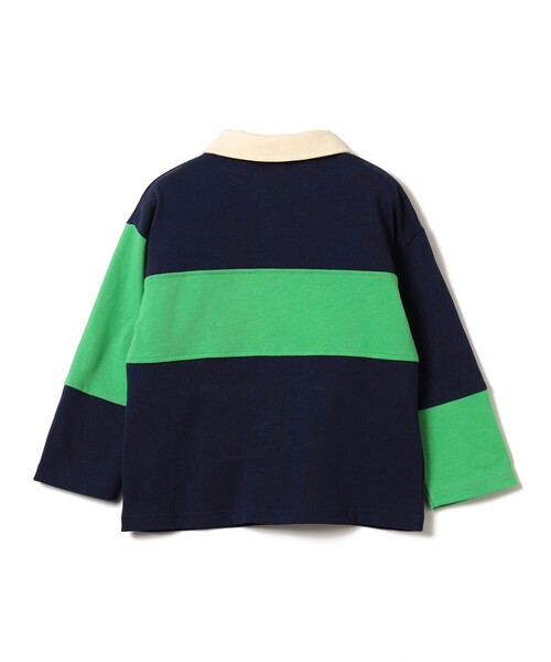 BEAMS mini（ビームスミニ）の「【WEB限定】ラガーシャツ 2026FW（90～140cm）プチプラ キッズ服 人気 通園 通学（Tシャツ/カットソー・キッズ・ブラウン/ネイビー・90/140/130/120/110/100）」の16枚目の写真