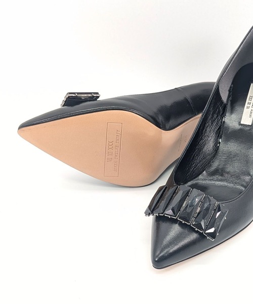 SEVEN TWELVE THIRTY(セヴントゥエルヴサーティー)の「LovelyWalk ビジュー付きポインテッドパンプス(パンプス・レディース・ブラック・24.5cm/24cm/23.5cm/23cm/22.5cm/22cm)」の9枚目の写真