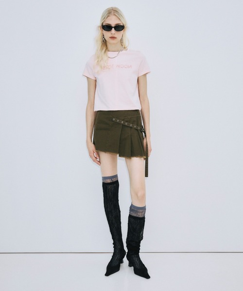 JOSE MOON(ジョゼムーン)の「PIGMENT DYE MINI SKIRT/ピグメントダイミニスカート(スカート・レディース・チャコールグレー/ブラウン・38/36)」の22枚目の写真