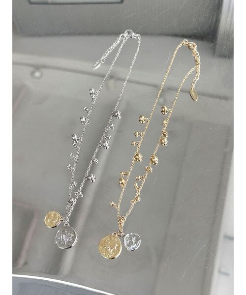 Ungrid(アングリッド)の「コインパーツネックレス(ネックレス・レディース・シルバー/ゴールド・FREE)」の5枚目の写真