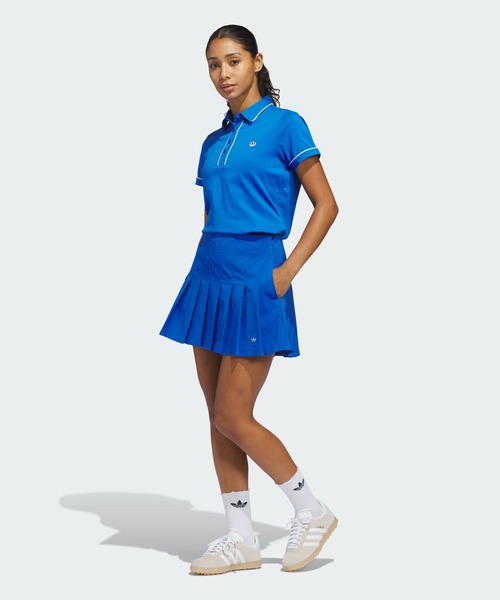 adidas(アディダス)の「オリジナルス ソリッド ポロ【adidas Golf/アディダスゴルフ】(ポロシャツ・レディース・ブルー・LARGE/MEDIUM/SMALL/X-LARGE/X-SMALL)」の3枚目の写真