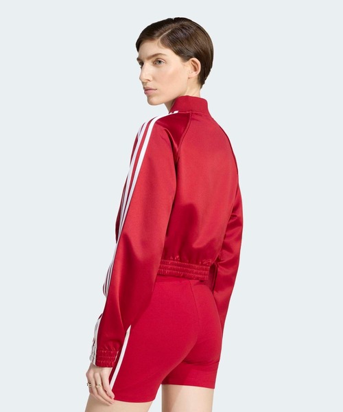 adidas(アディダス)の「SATIN SST JACKET / サテン SST ジャケット / ジャージ / トラックジャケット / アディダスオリジナルス adidas Originals(ジャージ・レディース・レッド・MEDIUM/LARGE/X-LARGE/SMALL)」の2枚目の写真
