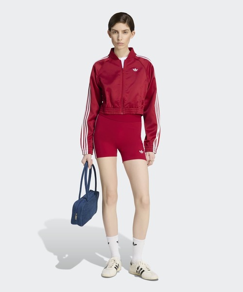 adidas(アディダス)の「SATIN SST JACKET / サテン SST ジャケット / ジャージ / トラックジャケット / アディダスオリジナルス adidas Originals(ジャージ・レディース・レッド・MEDIUM/LARGE/X-LARGE/SMALL)」の5枚目の写真